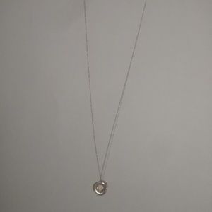 Minimalist 10k tri gold rings necklace